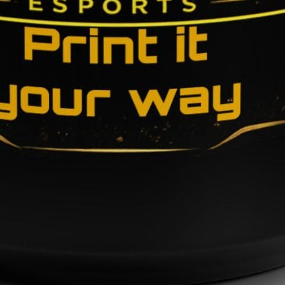 Immersion x Quacking Coffee 15oz Black Gamer Mug — Custom Gold Gamer Tag